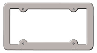 Tan Solid Novelty Metal License Plate Frame LPF-014