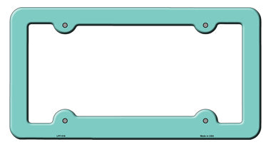Mint Solid Novelty Metal License Plate Frame LPF-016