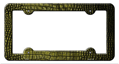 Reptile Skin Novelty Metal License Plate Frame LPF-048