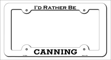 Canning Novelty Metal License Plate Frame LPF-059