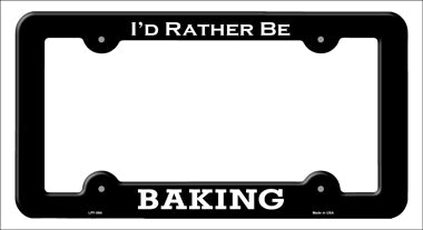 Baking Novelty Metal License Plate Frame LPF-064