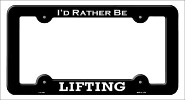 Lifting Novelty Metal License Plate Frame LPF-068
