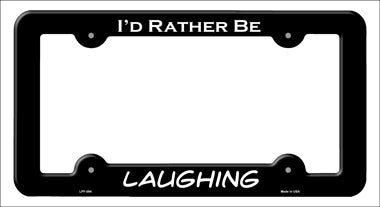 Laughing Novelty Metal License Plate Frame LPF-084