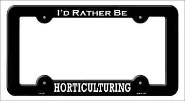 Horticulturing Novelty Metal License Plate Frame LPF-102