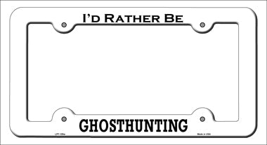 Ghosthunting Novelty Metal License Plate Frame LPF-109