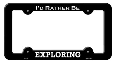 Exploring Novelty Metal License Plate Frame LPF-112