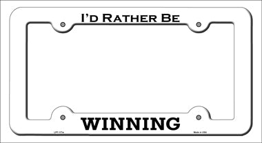 Winning Novelty Metal License Plate Frame LPF-117