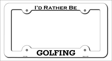Golfing Novelty Metal License Plate Frame LPF-119