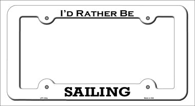 Sailing Novelty Metal License Plate Frame LPF-123