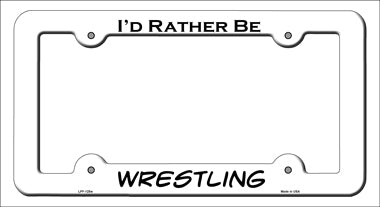 Wrestling Novelty Metal License Plate Frame LPF-125