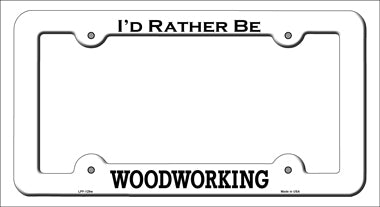 Woodworking Novelty Metal License Plate Frame LPF-129