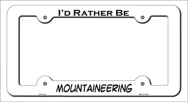 Mountaineering Novelty Metal License Plate Frame LPF-137