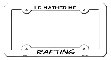 Rafting Novelty Metal License Plate Frame LPF-143