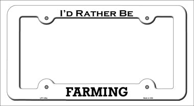 Farming Novelty Metal License Plate Frame LPF-145
