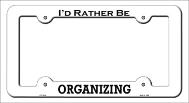Organizing Novelty Metal License Plate Frame LPF-151