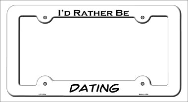 Dating Novelty Metal License Plate Frame LPF-153