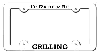 Grilling Novelty Metal License Plate Frame LPF-165