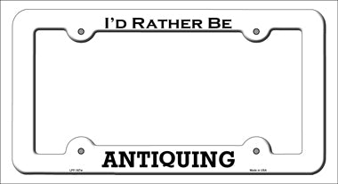 Antiquing Novelty Metal License Plate Frame LPF-167