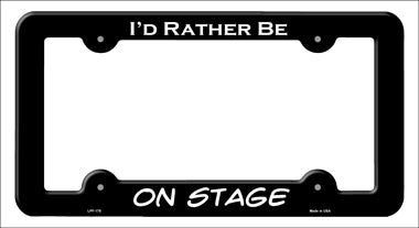 On Stage Novelty Metal License Plate Frame LPF-175