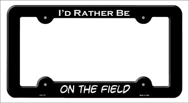 On The Field Novelty Metal License Plate Frame LPF-177
