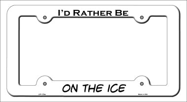 On The Ice Novelty Metal License Plate Frame LPF-178