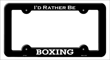 Boxing Novelty Metal License Plate Frame LPF-180