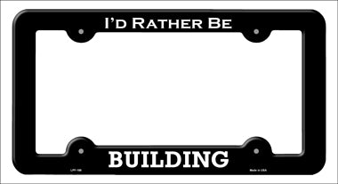 Building Novelty Metal License Plate Frame LPF-188