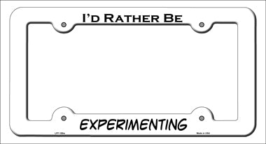 Experimenting Novelty Metal License Plate Frame LPF-189