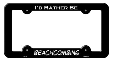 BeachCombing Novelty Metal License Plate Frame LPF-192