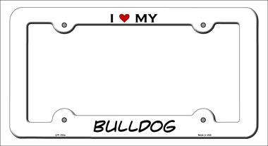 Bulldog Novelty Metal License Plate Frame LPF-193
