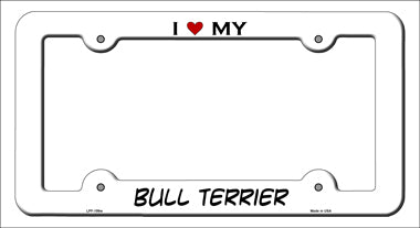 Bull Terrier Novelty Metal License Plate Frame LPF-199