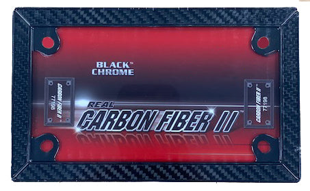 Black Chrome Motorcycle Carbon Fiber FRAME Wholesale Metal Novelty License Plate Frame LPF-2020