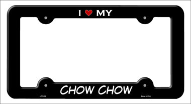 Chow Chow Novelty Metal License Plate Frame LPF-202