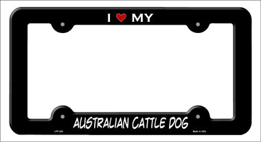 Australian Cattle Dog Novelty Metal License Plate Frame LPF-224