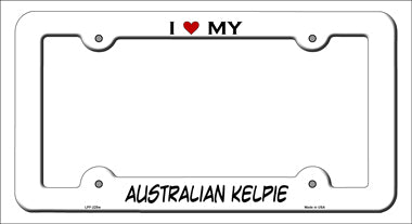 Australian Kelpie Novelty Metal License Plate Frame LPF-225