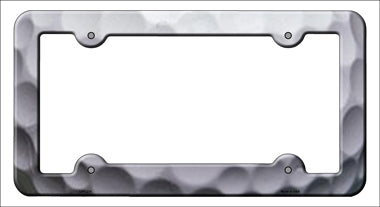 Golfball Ripples Novelty Metal License Plate Frame  LPF-274