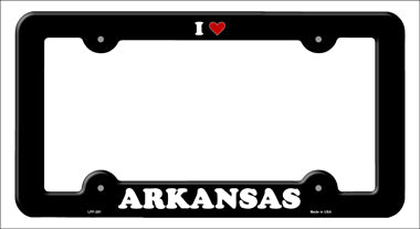 Love Arkansas Novelty Metal License Plate Frame LPF-281