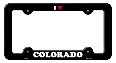 Love Colorado Novelty Metal License Plate Frame LPF-283