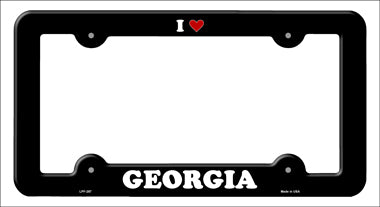 Love Georgia Novelty Metal License Plate Frame LPF-287