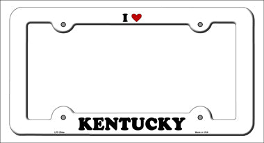 Love Kentucky Novelty Metal License Plate Frame LPF-294