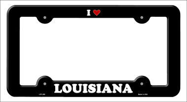 Love Louisiana Novelty Metal License Plate Frame LPF-295