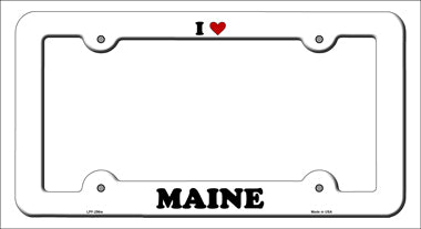 Love Maine Novelty Metal License Plate Frame LPF-296
