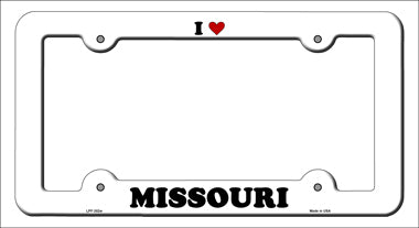 Love Missouri Novelty Metal License Plate Frame LPF-302