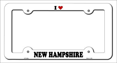 Love New Hampshire Novelty Metal License Plate Frame LPF-306