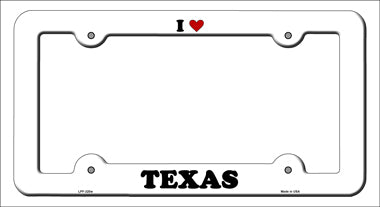 Love Texas Novelty Metal License Plate Frame LPF-320