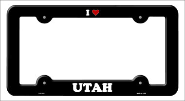 Love Utah Novelty Metal License Plate Frame LPF-321