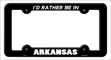 Be In Arkansas Novelty Metal License Plate Frame LPF-331