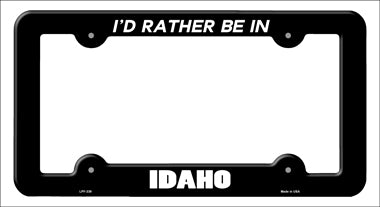 Be In Idaho Novelty Metal License Plate Frame LPF-339