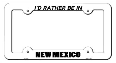 Be In New Mexico Novelty Metal License Plate Frame LPF-358