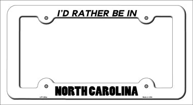 Be In North Carolina Novelty Metal License Plate Frame LPF-360